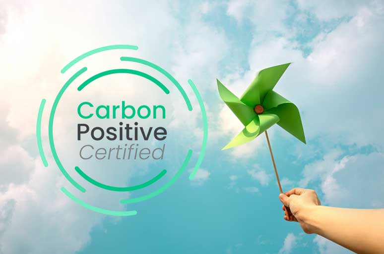 To make sure we are always working towards our mission, we are always looking for ways to improve how we do business for the better.  In this instance, we have partnered with Carbon Positive in terms of monitoring our annual waste and carbon emissions, to offsetting our emissions. We can confirm we are now officially certified as carbon positive.