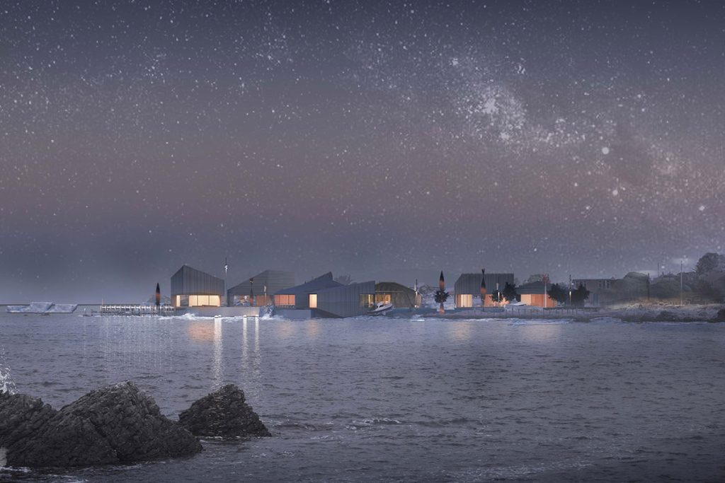 Wakatu Quay Render, Artist impression night skies Kaikoura