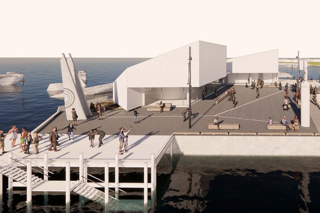 Wakatu Quay Render, Artist impression Kaikoura